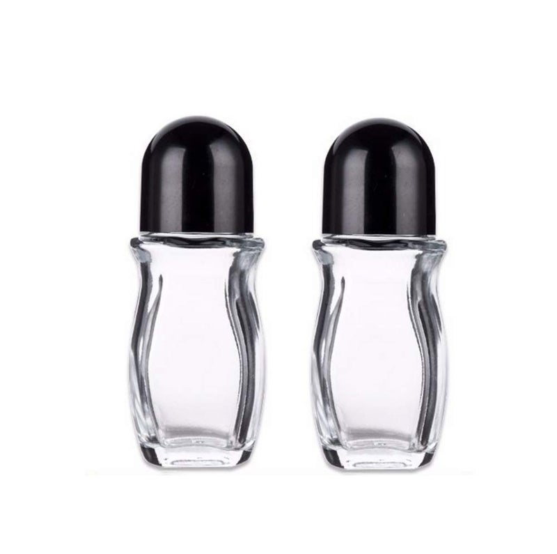 Wresty Roll On Glass Bottles For Essential Oils 2 Pcs Deodorant Bottles Perfume Roller Bottles Empty Deodorant Containers Roller Ball Bottles For Fragrance Cosmetics (50ml/1.69Oz) - Image 1